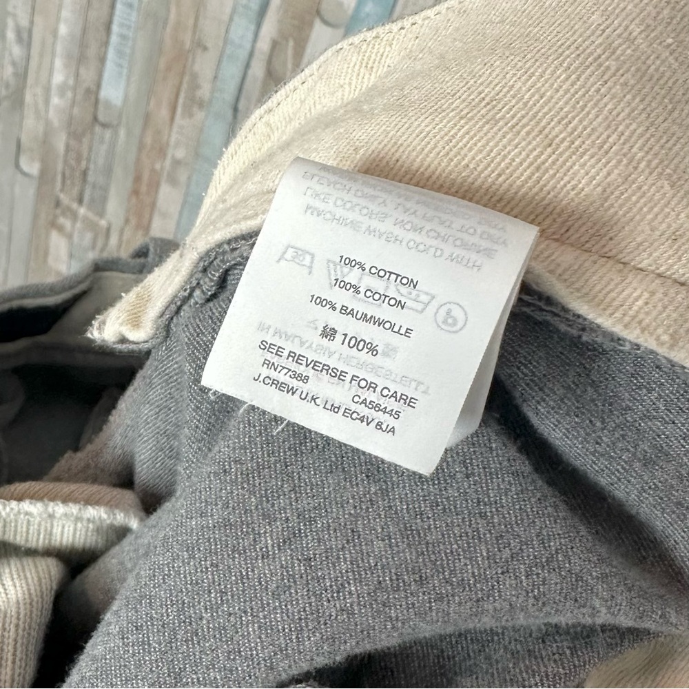 J Crew 32 Gray Brushed Cotton Melange Twill 770 Pant Trouser Straight Fit Leg‎ - Picture 7 of 11